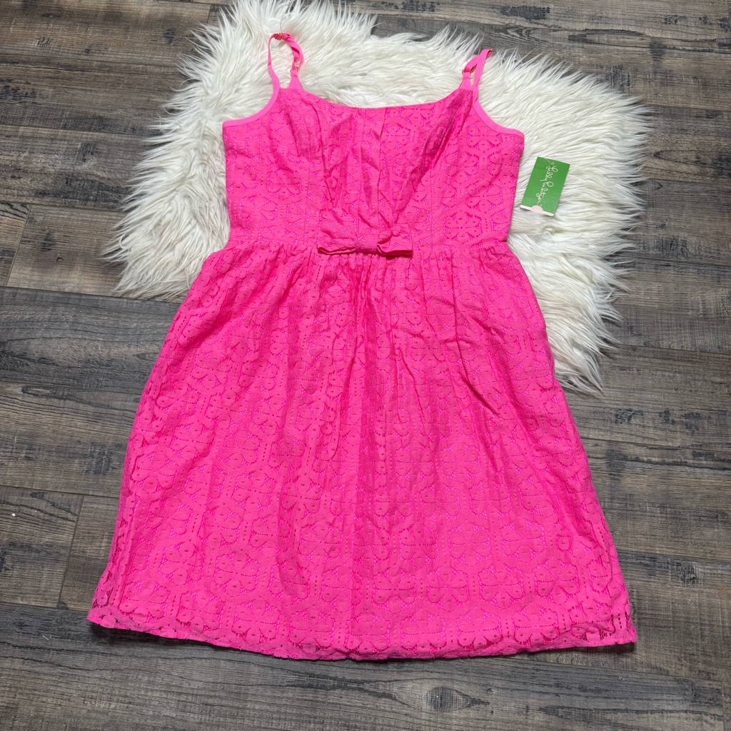 Lilly Pulitzer Pink Antonia Daisy Lane Dress Fiesta Pink